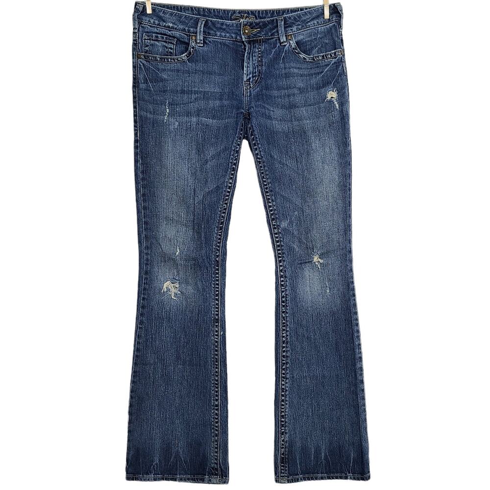 Silver Aiko Bootcut Jeans SZ 31 Blue